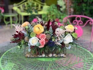 Arrangement of flowers from local farmers